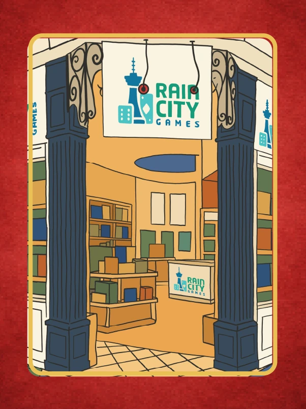 Local Business card, Rain City Games