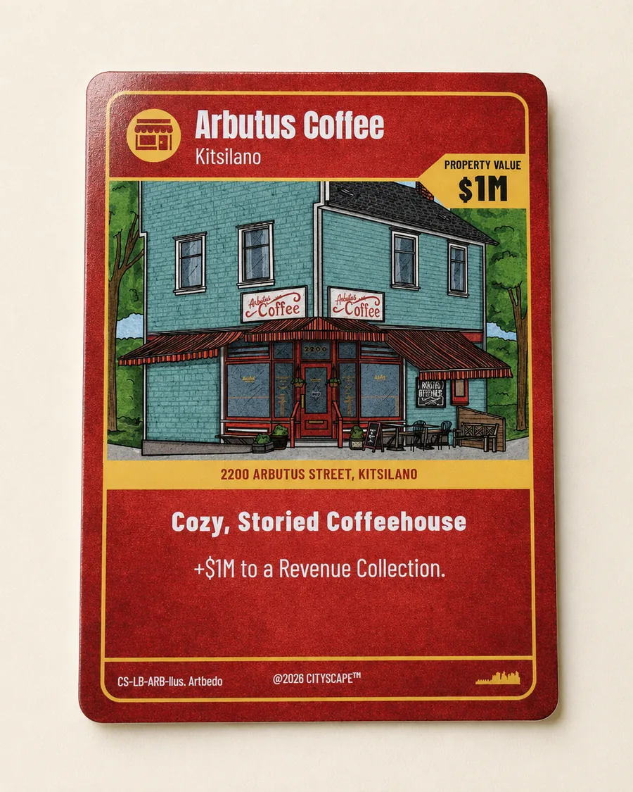 Arbutus Coffee card, a Local Business in Kitsilano