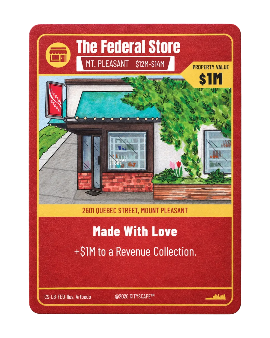 The Federal Store card from CityScape Vancouver